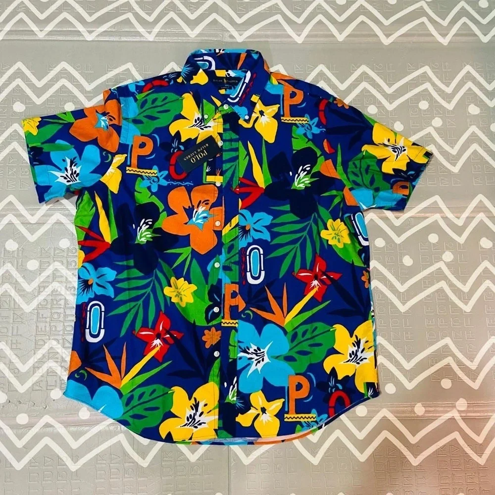 polo Ralph Lauren floral Hawaiian shirt